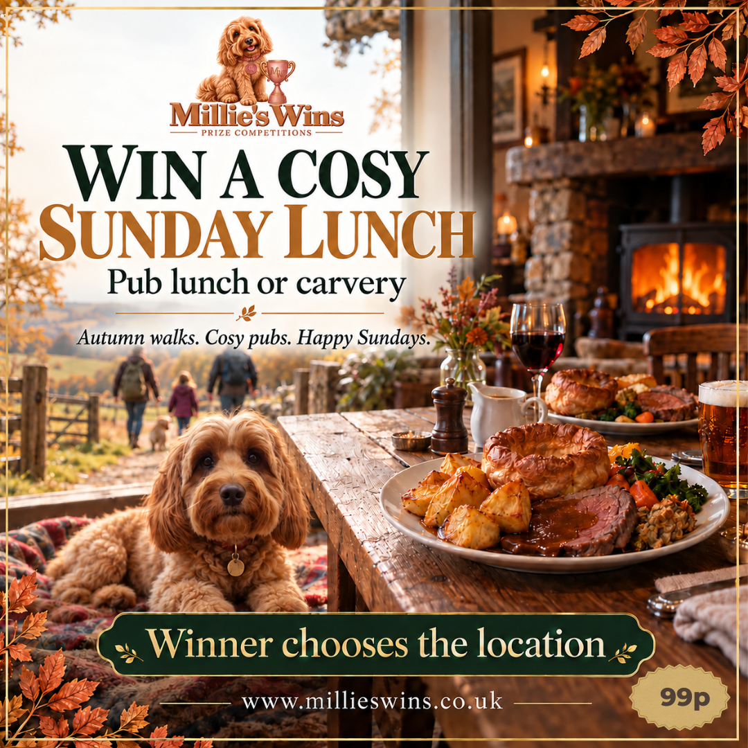 Win a £100 Cosy Sunday Lunch