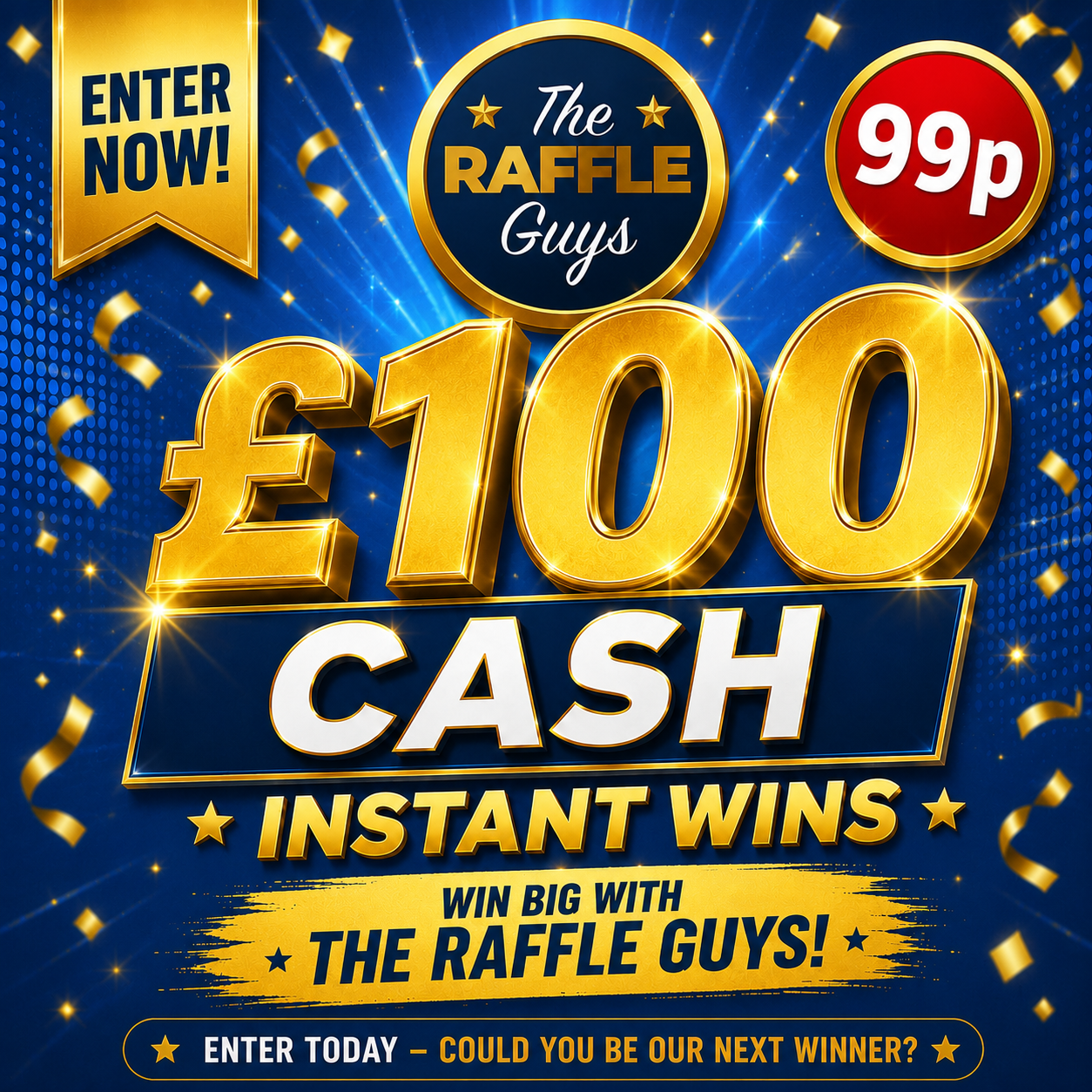 £100 CASH + £50 INSTANT WINS