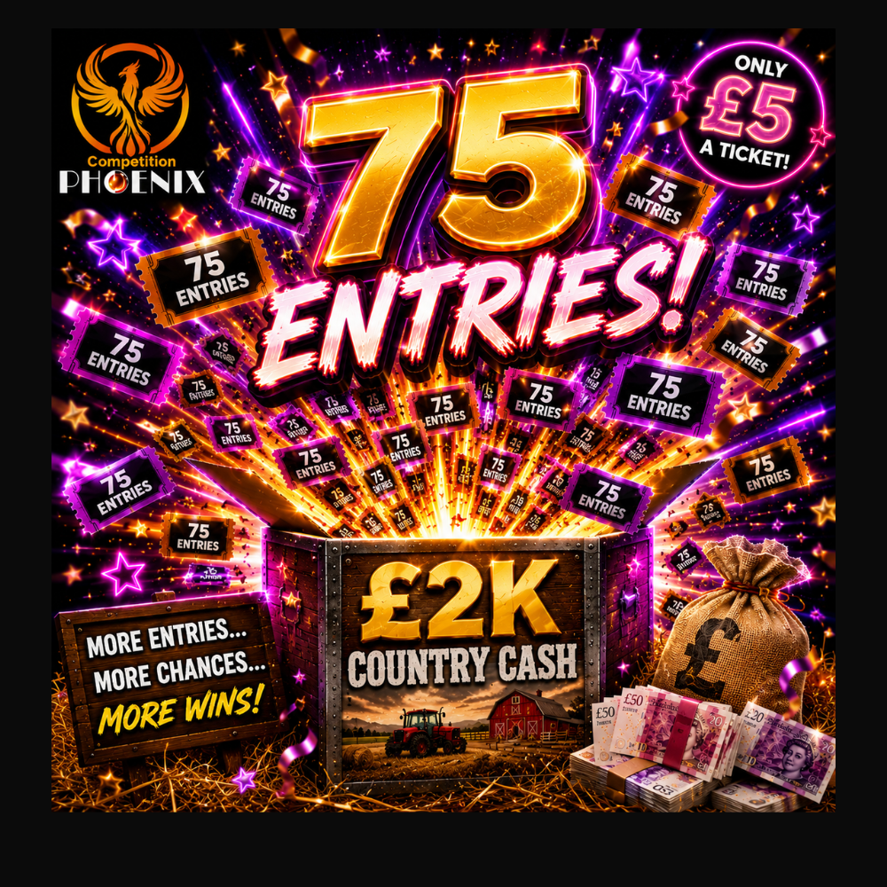 💷 Win 75 entries into the £2k cash! 💷