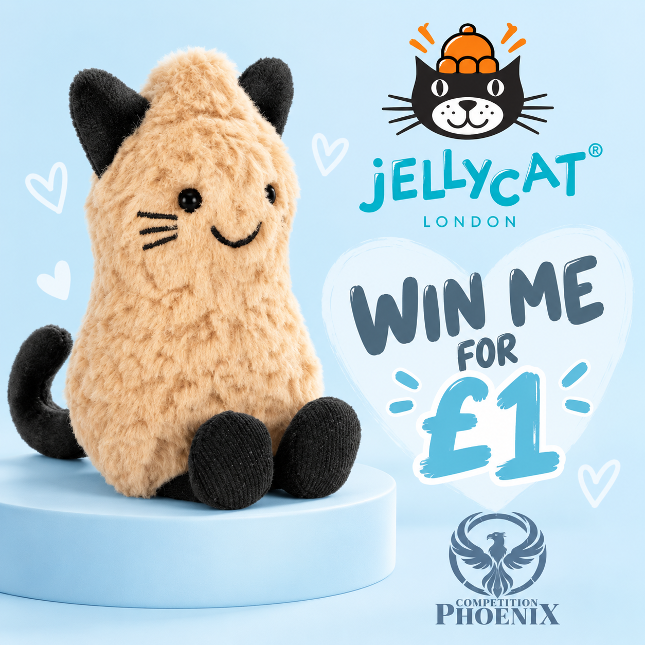 🐈‍⬛ Win the Amuseables Peanut cat 🥜