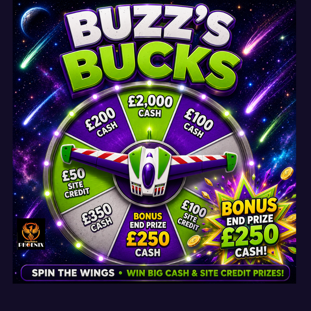 🛸 Buzz's Bucks - £250 cash end prize 🛸