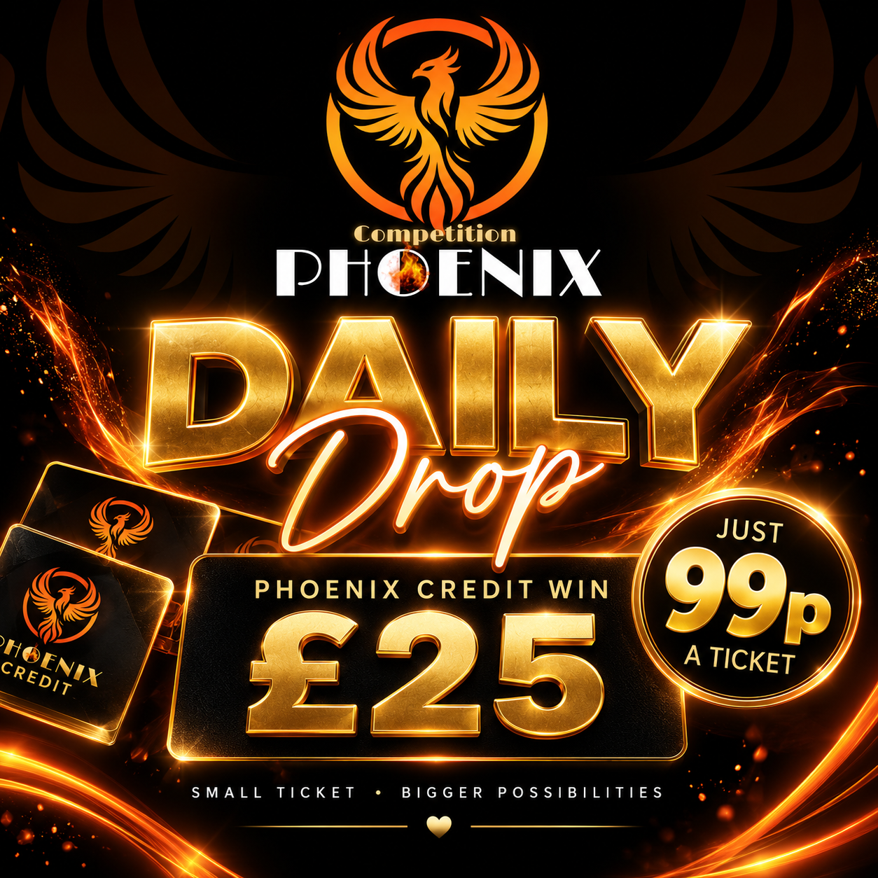 🐦‍🔥 Daily drop £25 site credit 💳