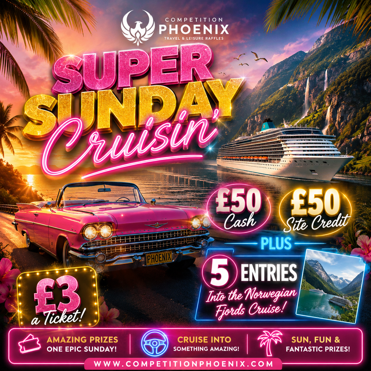 ⭐️ Super Sunday Cruisin’ (3 in 1 prize) ⭐️