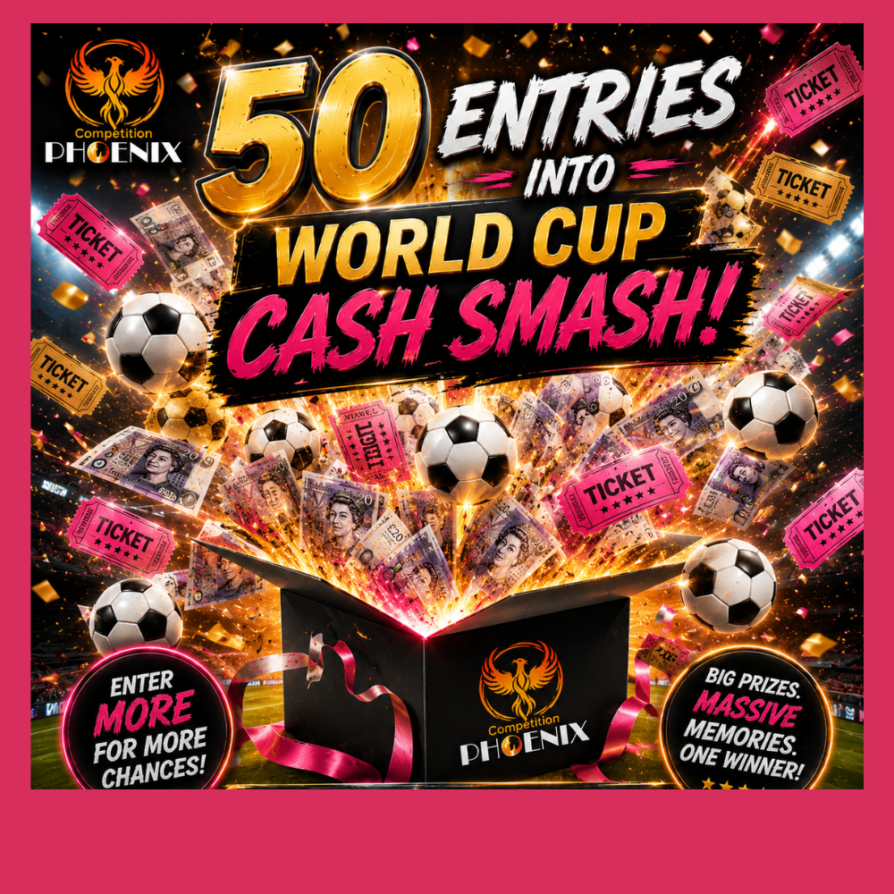 🎫 50 entries into the world cup cash smash 💷