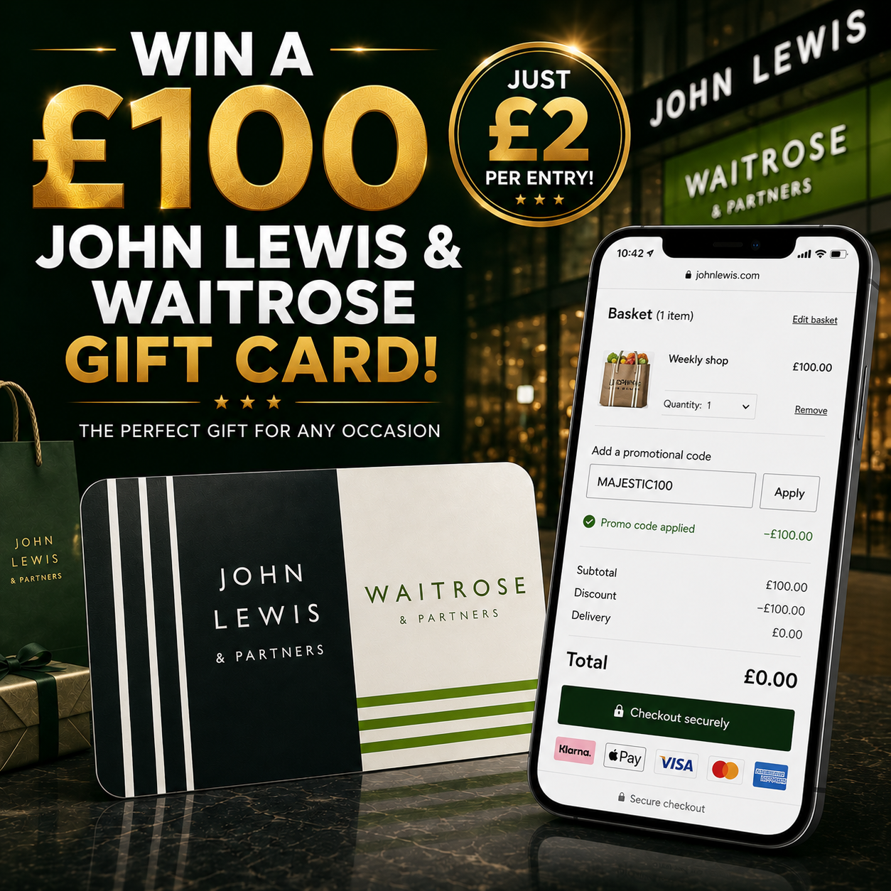 Win a £100 John Lewis & Waitrose Gift Card!