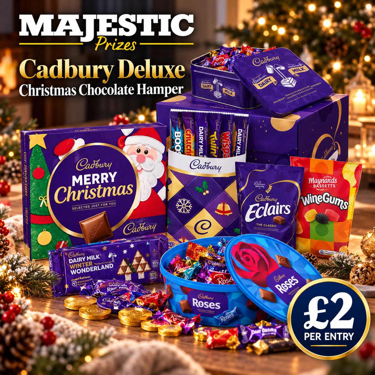 Win a Cadbury Deluxe Christmas Chocolate Hamper Worth £50! 🎄🍫🎁