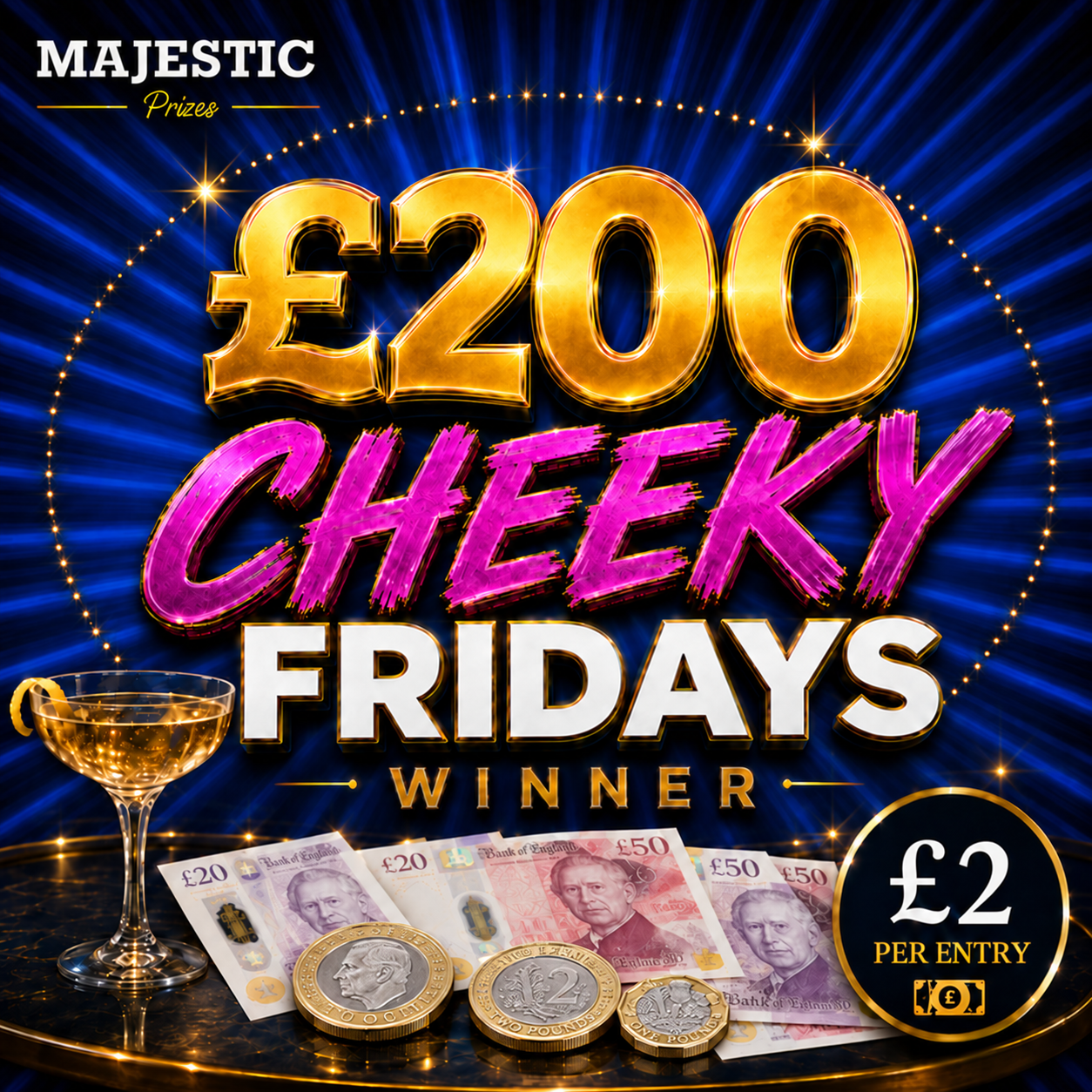 Cheeky Fridays £200 Winner 💷