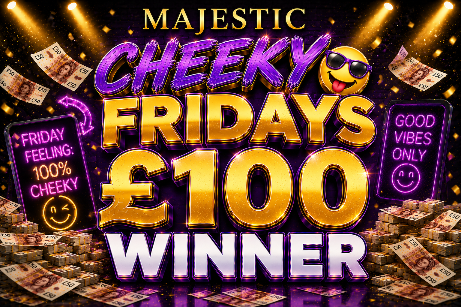 Cheeky Fridays £100 Winner