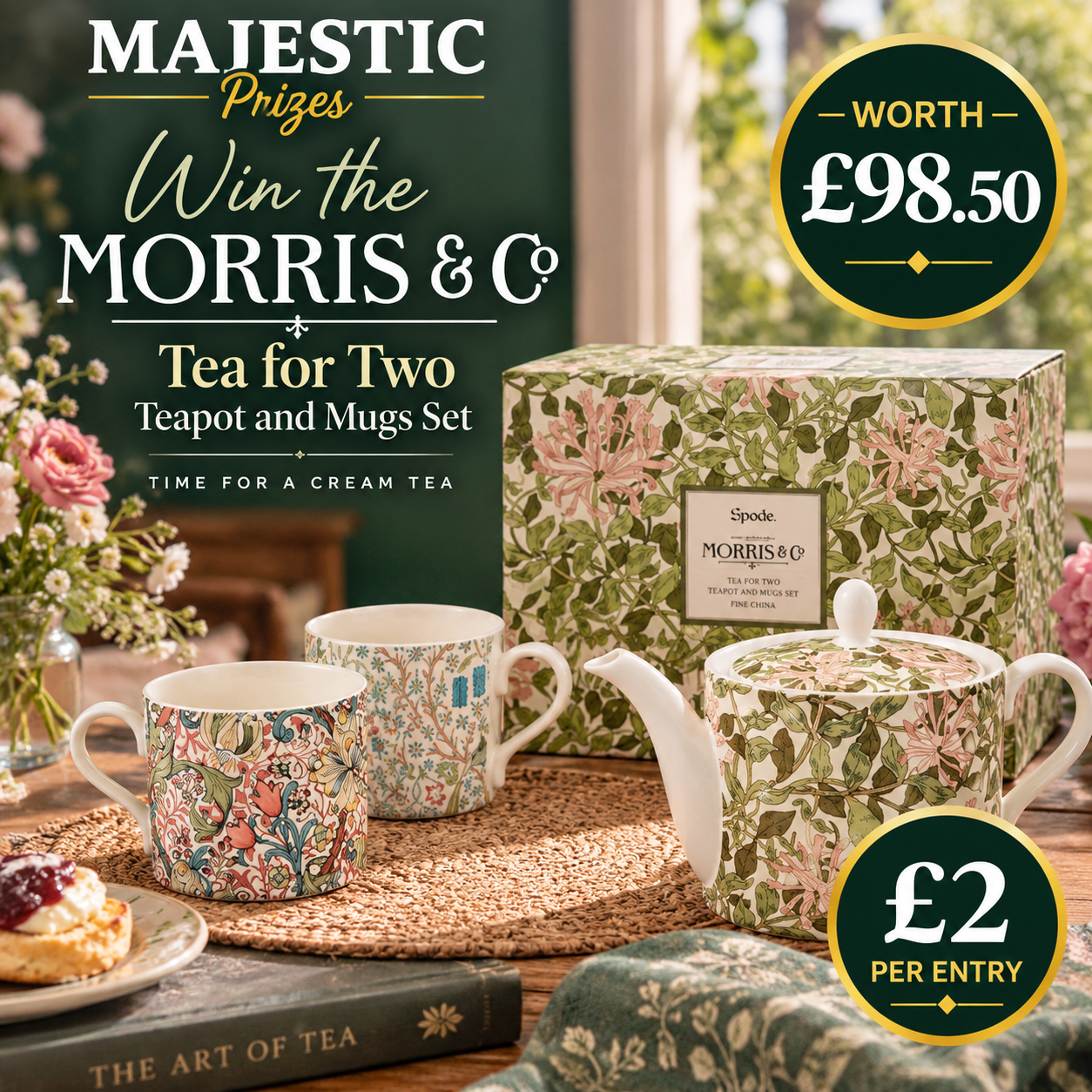Win a Morris & Co. Tea for Two Set – Worth £98.50!