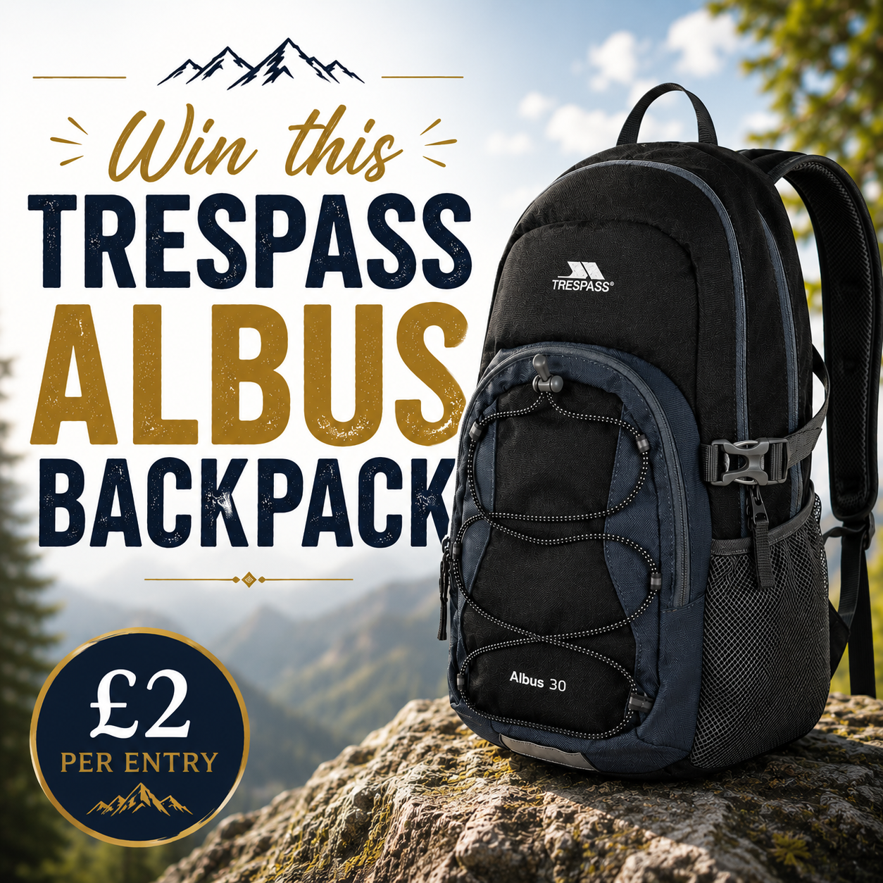 Win a Trespass Albus 30L Backpack
