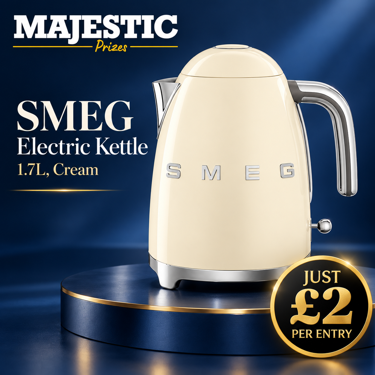 Win a Stunning SMEG Retro Cream Kettle – 1.7L of Kitchen Style! Worth £159.95