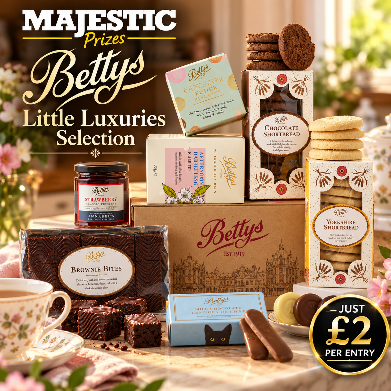 Win a Bettys Little Luxuries Selection Worth £65! 🍫🍓☕
