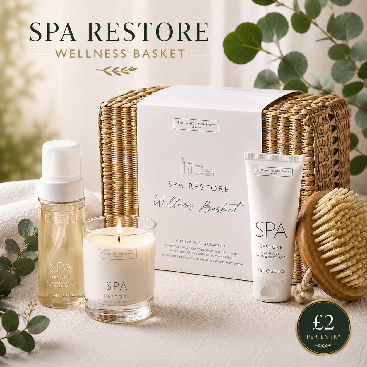 Win a £70 Luxury Spa Wellness Basket From The White Company!