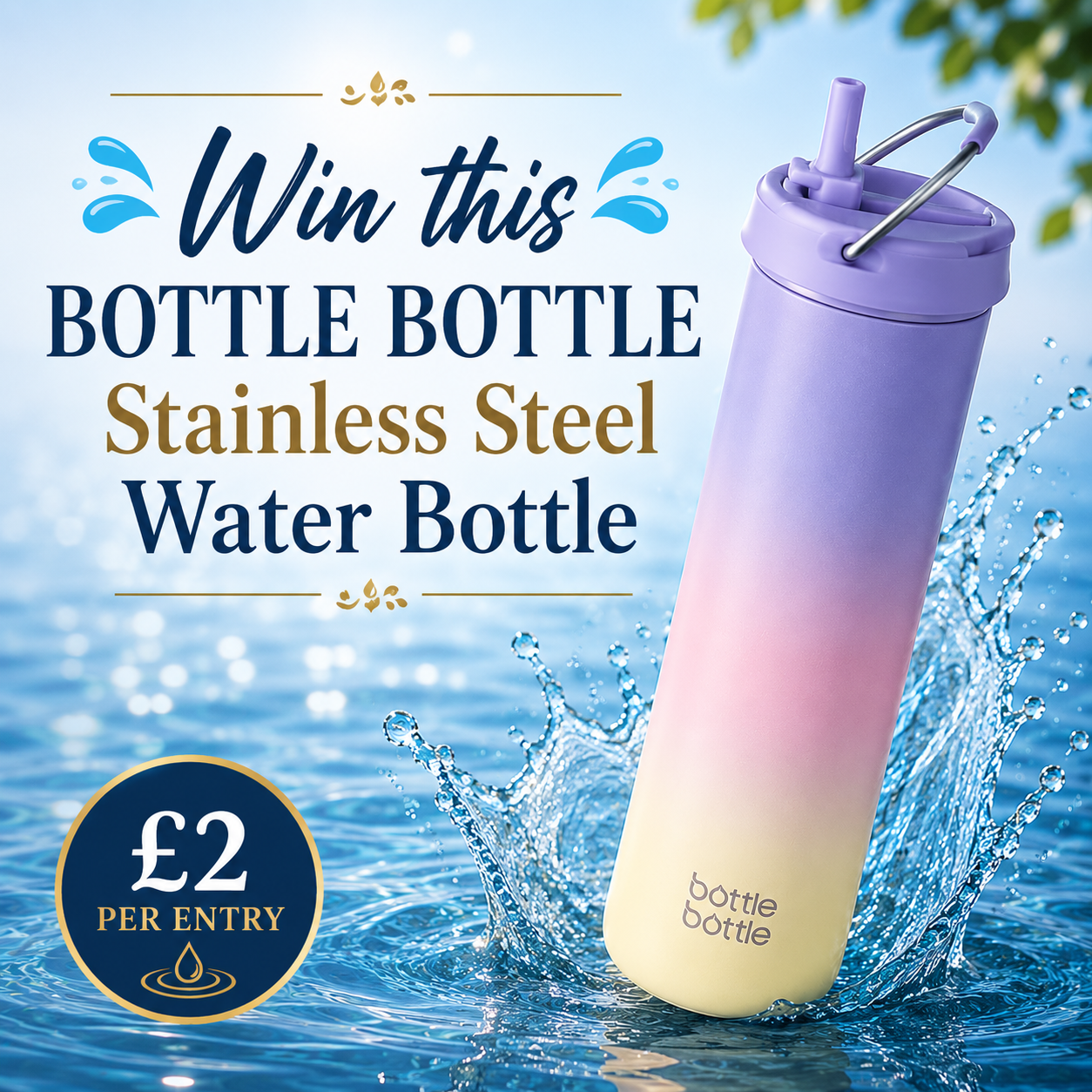 Win this Bottle Bottle Stainless Steel Water Bottle!