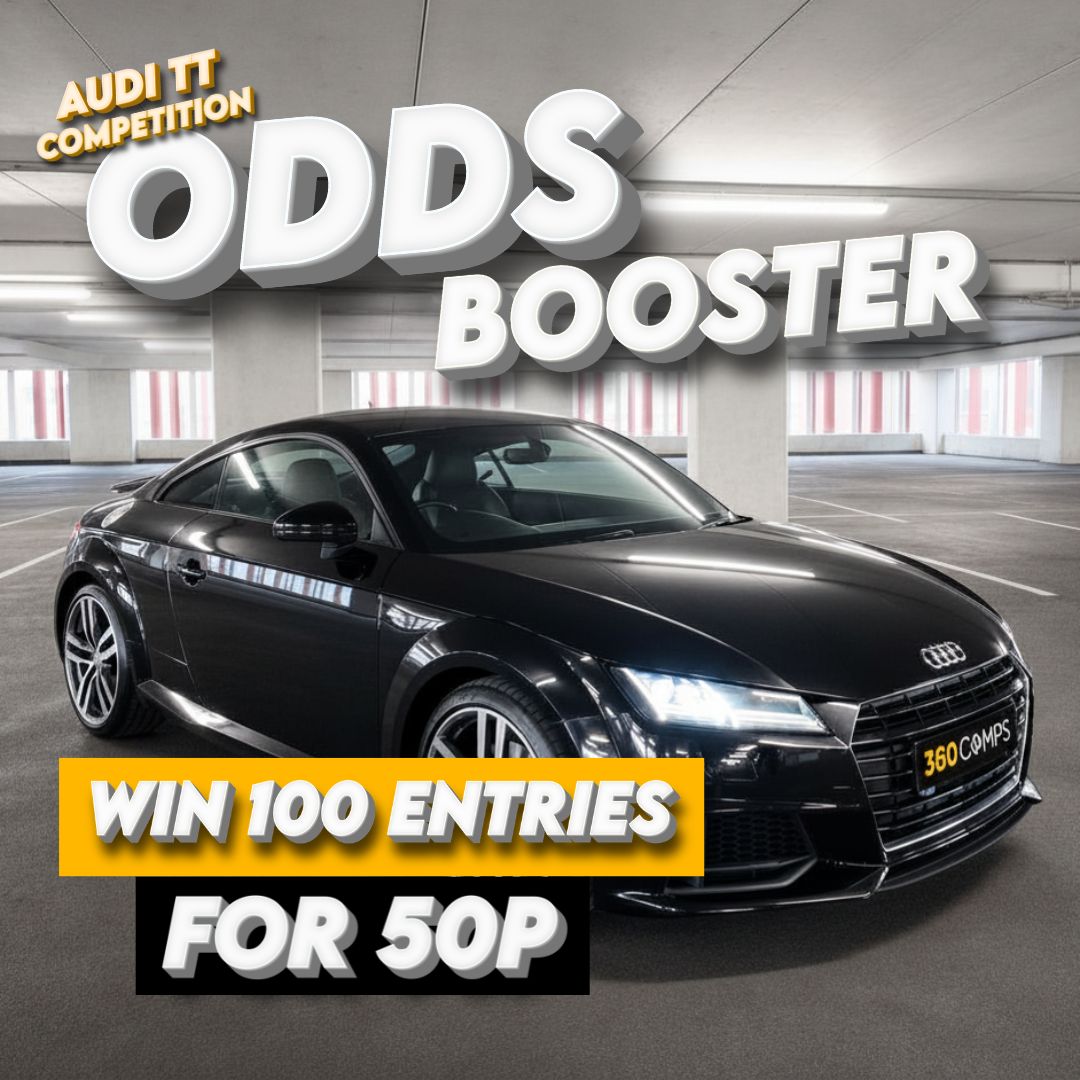 ⚡ Odds Booster! Win 100 Tickets for the Audi TT S‑Line Competition