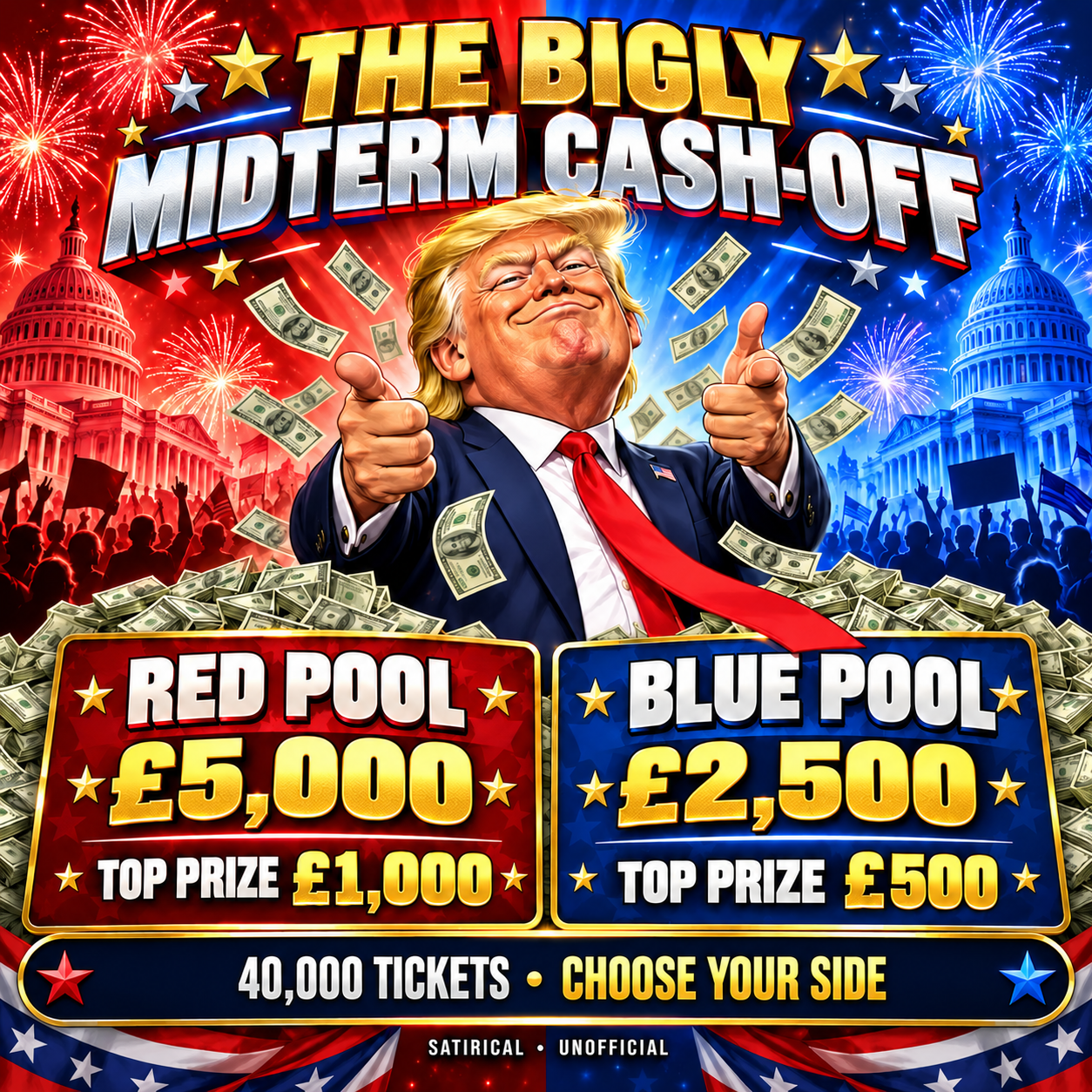 The BIGLY MID-TERM Cash-Off! Other Mid-term comps are FAKE NEWS!