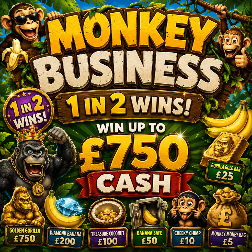 🐒 Monkey Business! 1 in 2 WINS