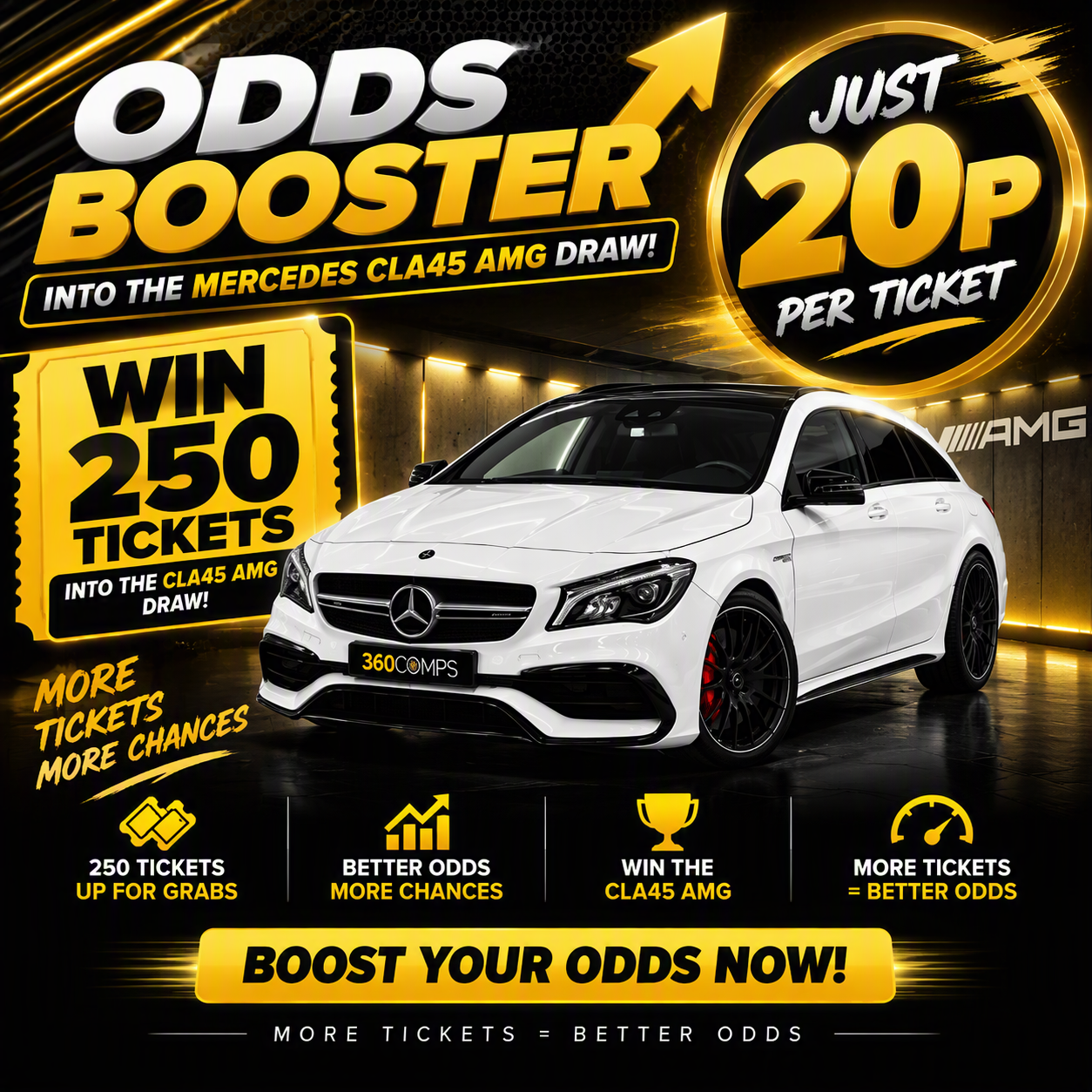 Mercedes CLA45 AMG - THE 20p ODDS BOOSTER