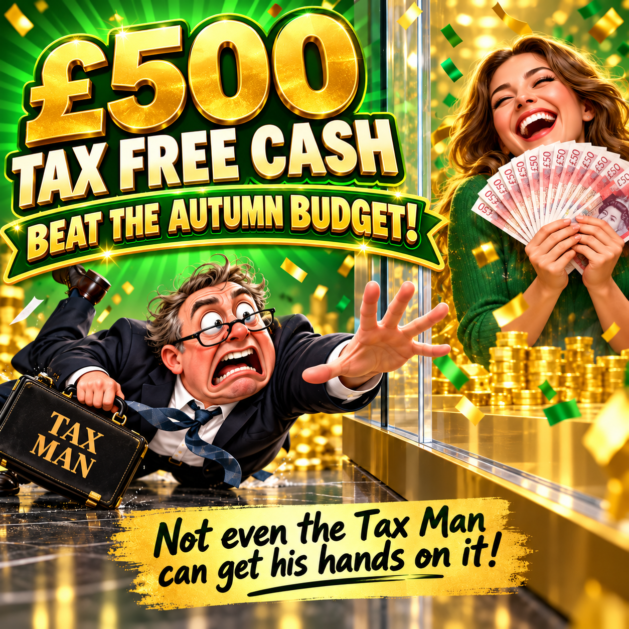 💷 WIN £500 TAX-FREE CASH - Beat the Autumn Budget!!