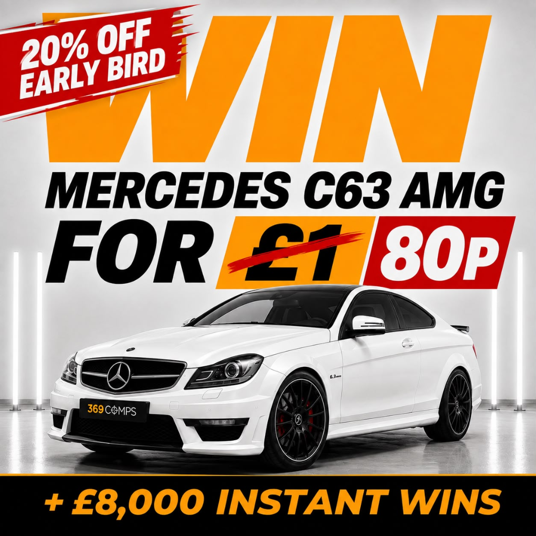 WIN ⭐ Mercedes C63 AMG - WORTH £18,000 + £8,000 Instant Wins