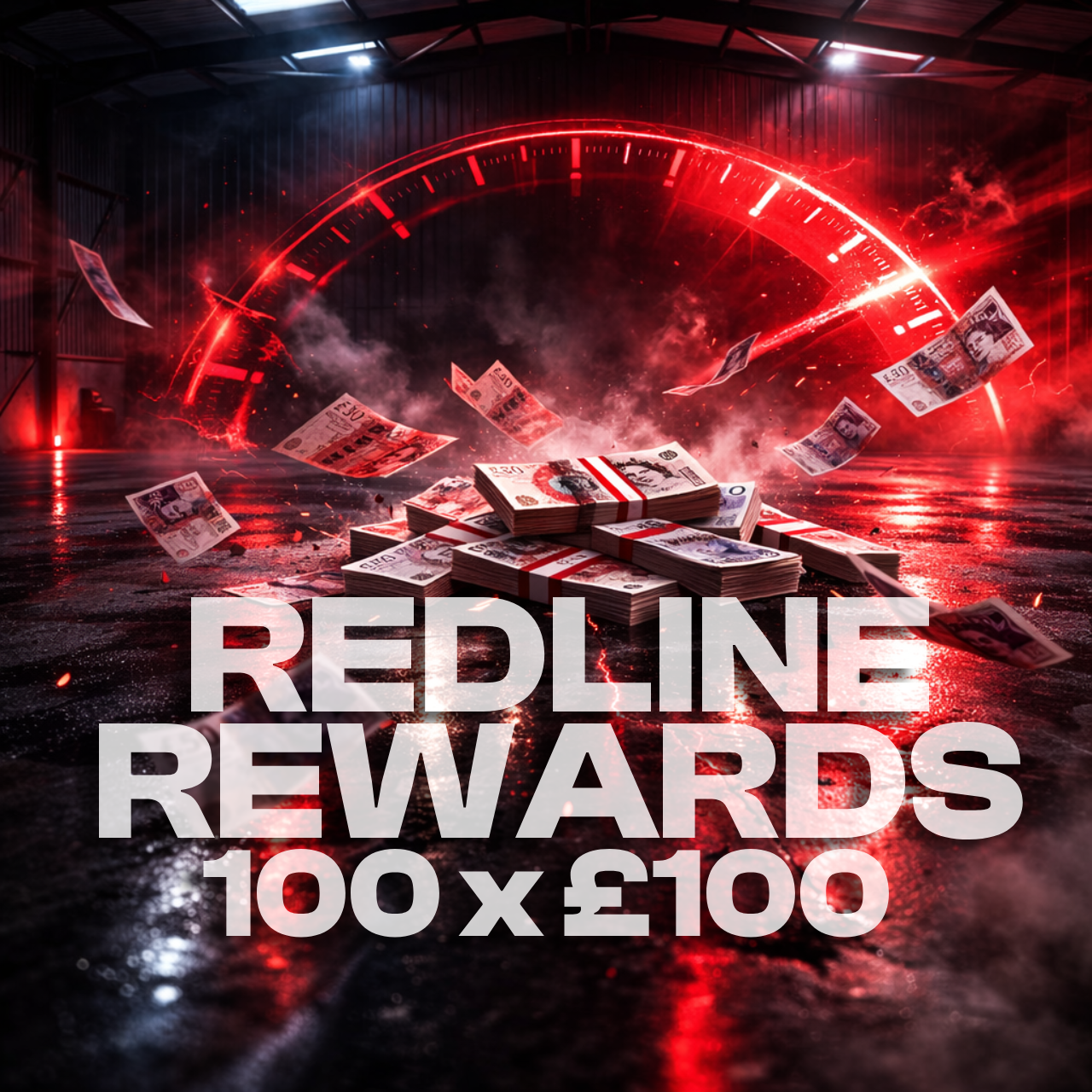 Redline Rewards - 100 x £100 Instant Wins