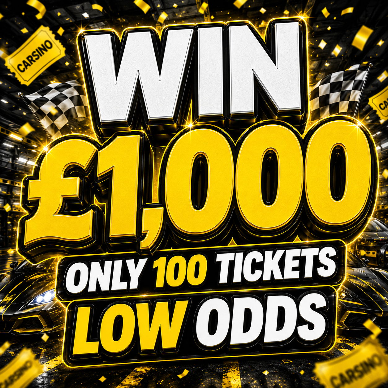 £1,000 Cash - LOW ODDS (#4)