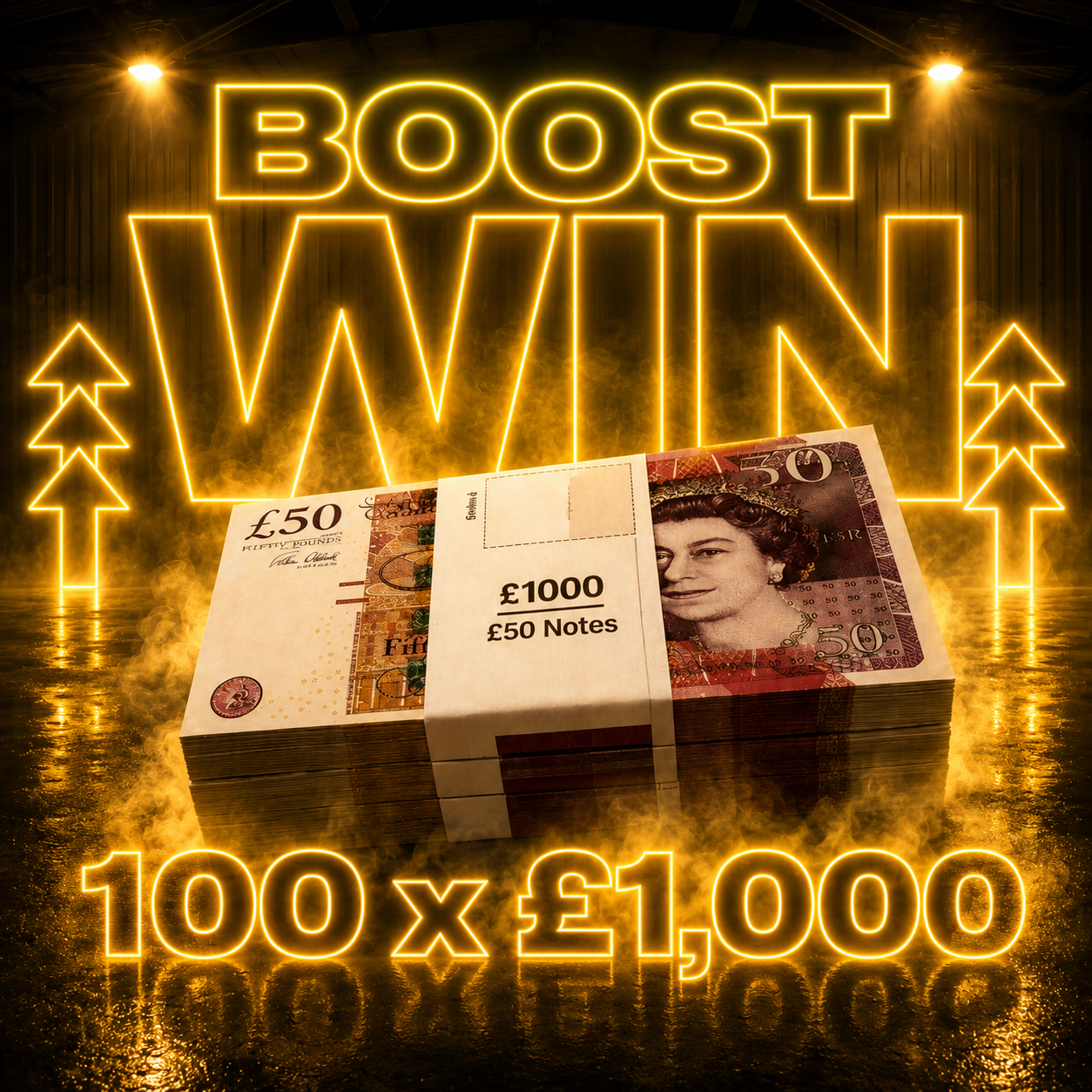 LOW ODDS: 100x £1K odds booster - WIN 500 Entries