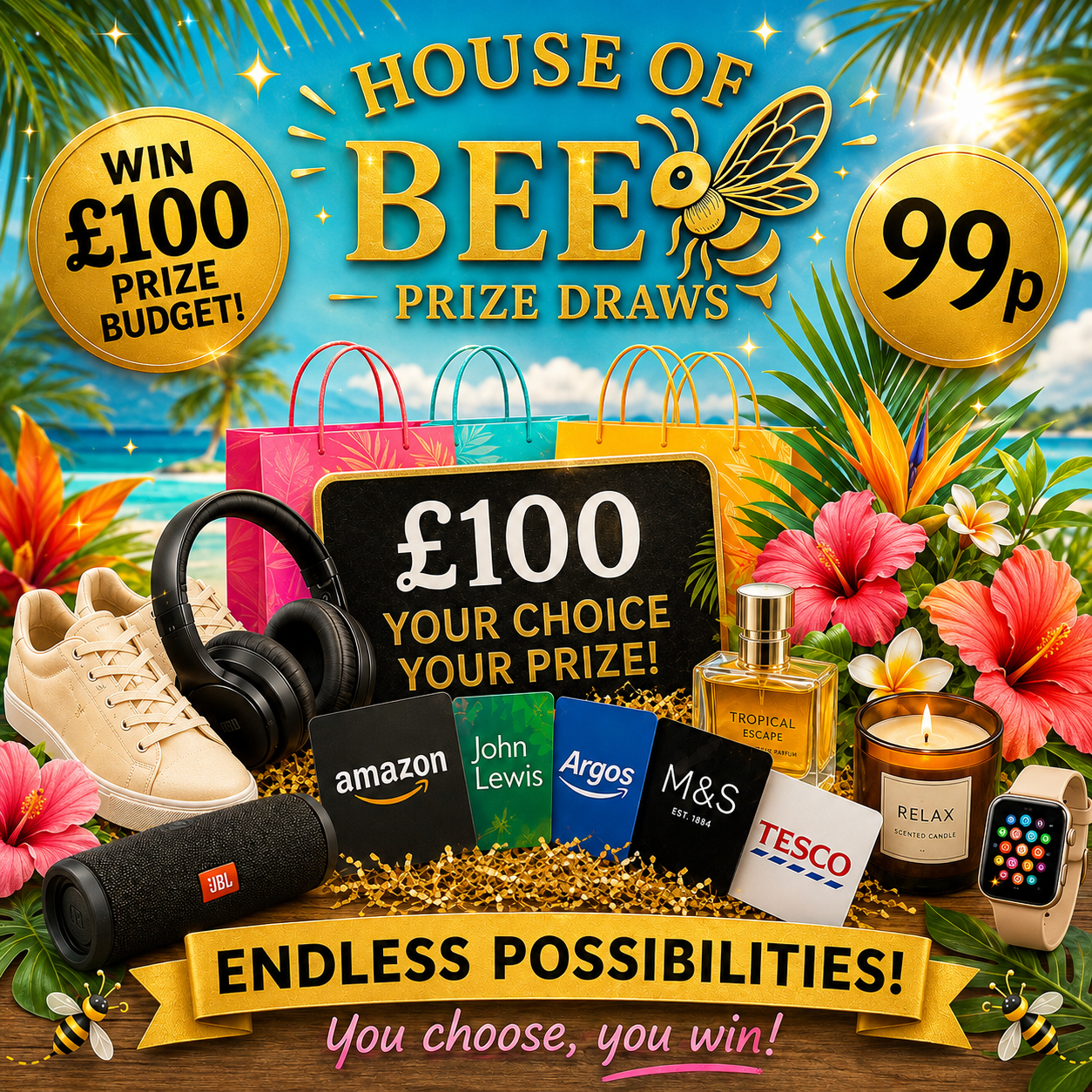 Choose your own Prize - to the value of £100