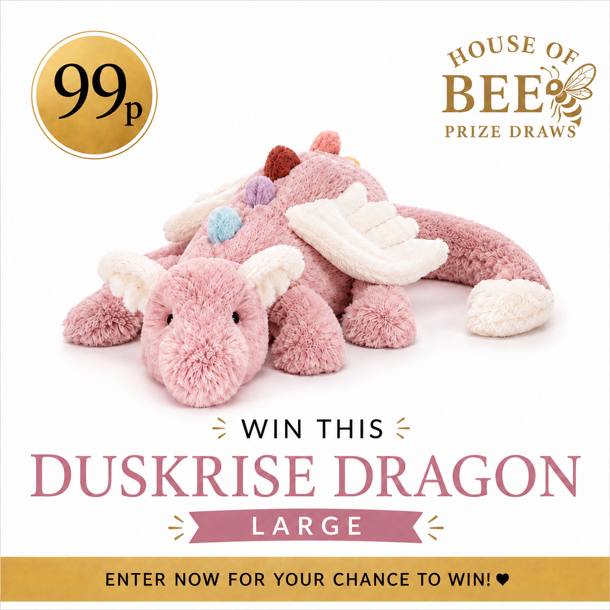 Win Jellycat Duskrise Dragon - Rare and sold out!!