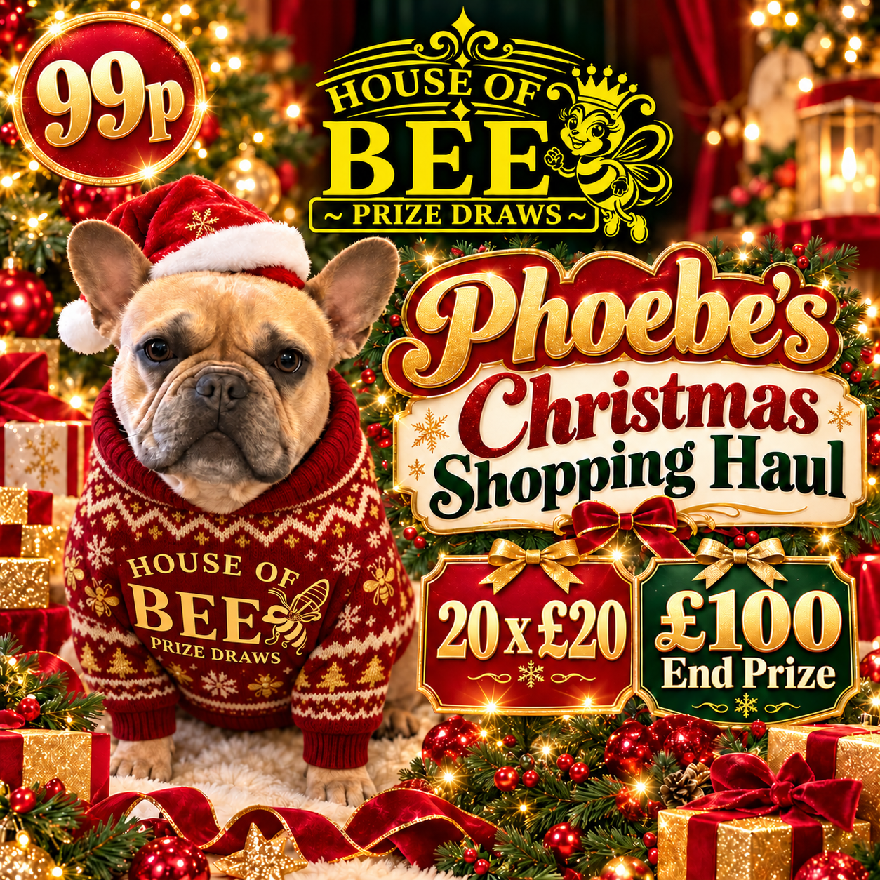 Phoebe's Shopping Haul - 20 x £20 Instant Wins - £100 End Prize