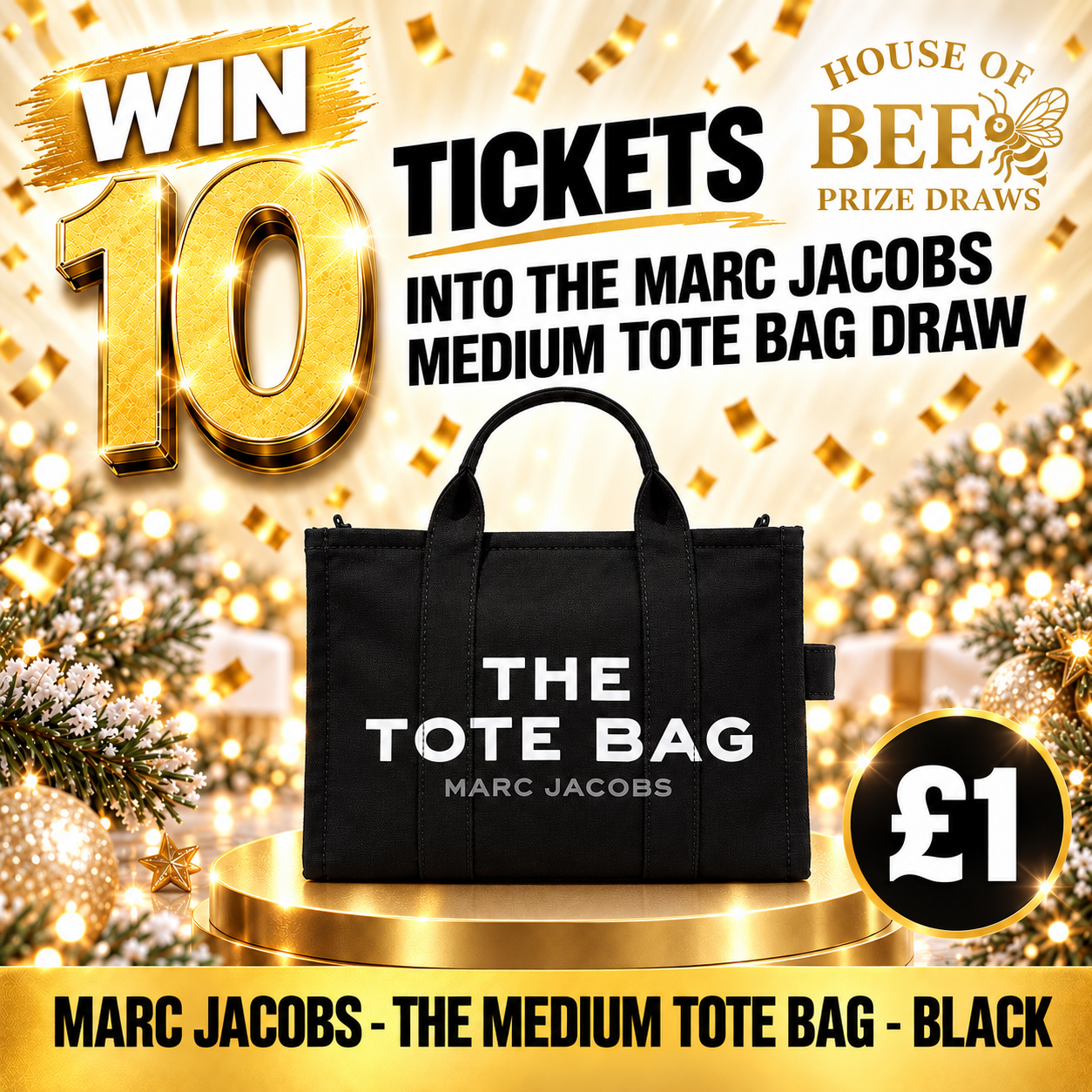 Win 10 Tickets into our Marc Jacobs Tote Bag