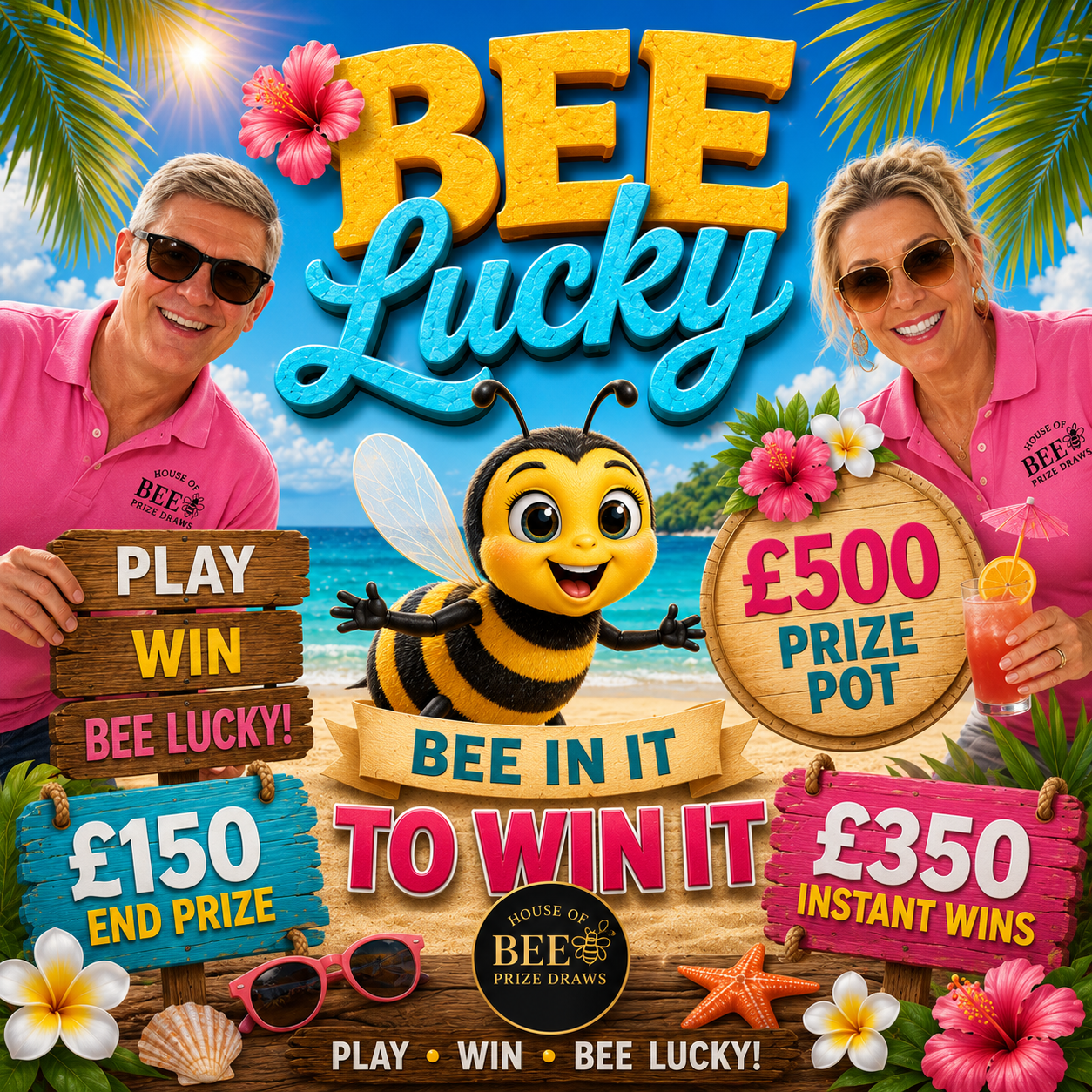 Bee Lucky - £500 Prize Pot - £150 End Prize