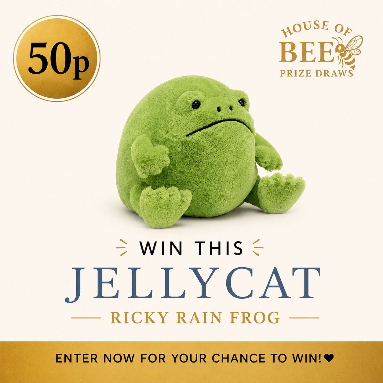 Win Jellycat Ricky Rain Frog