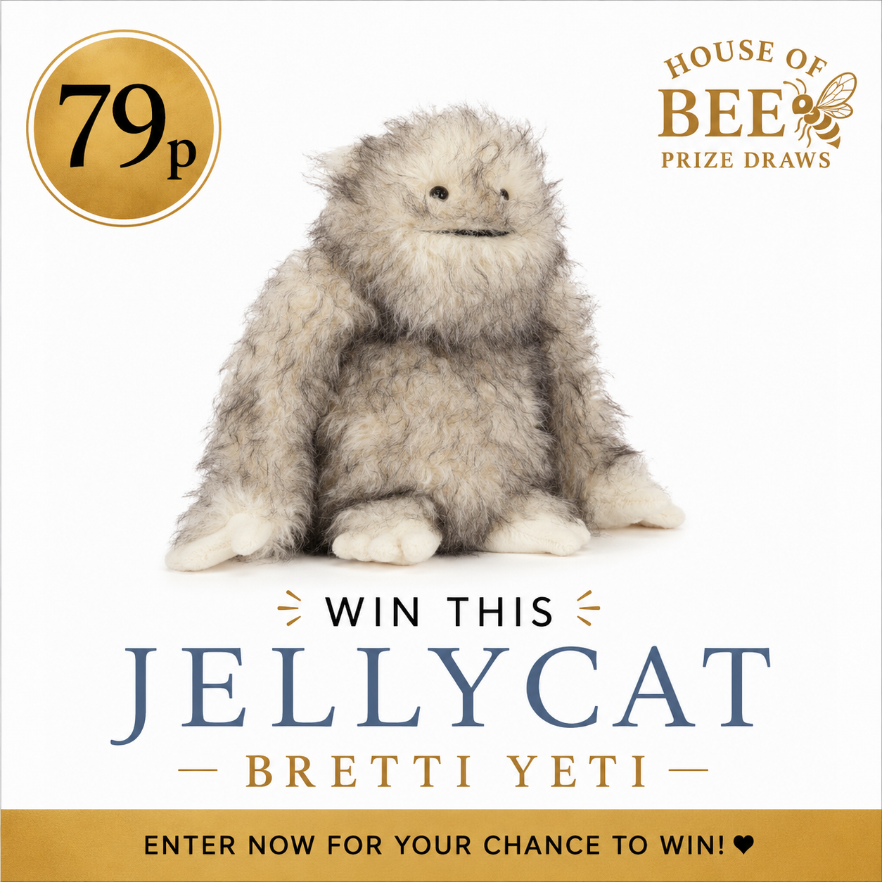 Win Jellycat Bretti Yeti