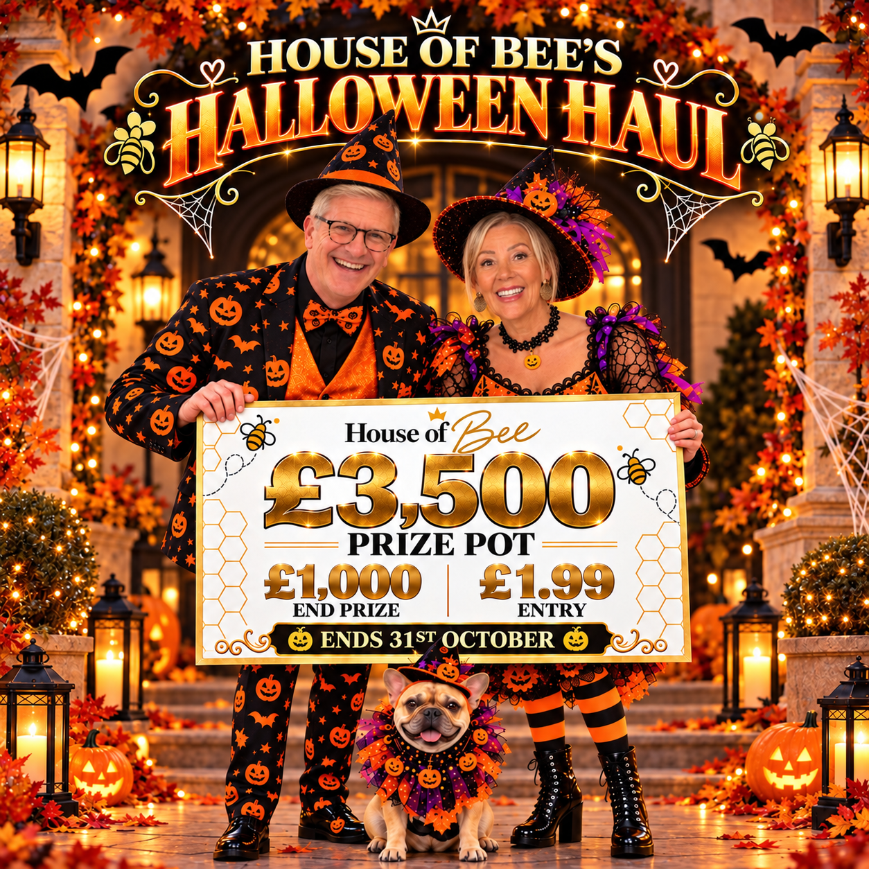 House of Bee Halloween Haul -£1000 End Prize (£2500 Instant Wins)
