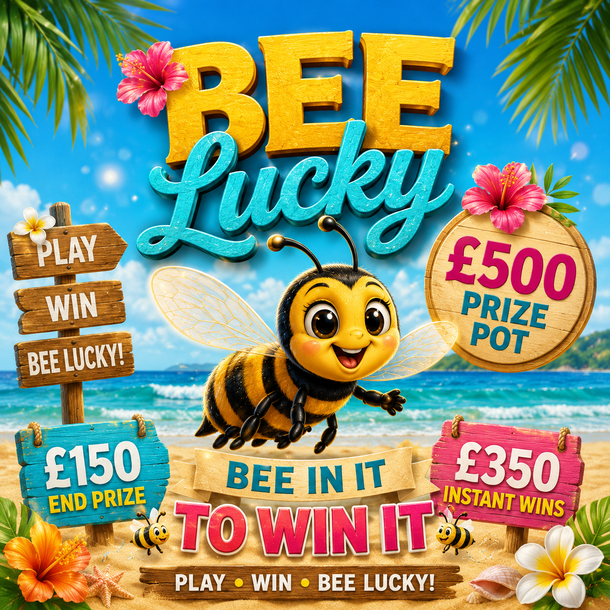 Bee Lucky - £500 Prize Pot - £150 End Prize