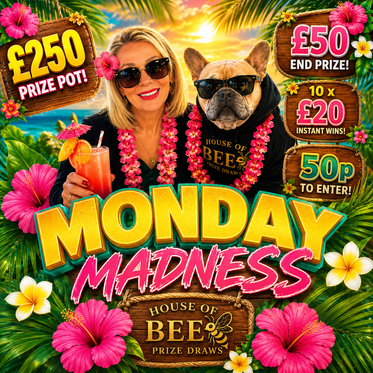 Monday Madness - £250 Prize Pot - 11 chances to win