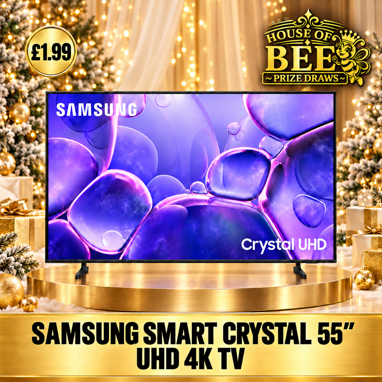 Samsung Crystal 55" UHD 4K Smart TV
