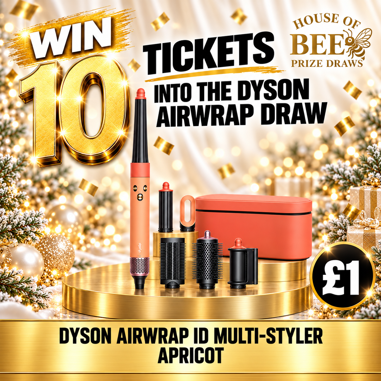 Win 10 Tickets into our Dyson Airwrap ID in Apricot