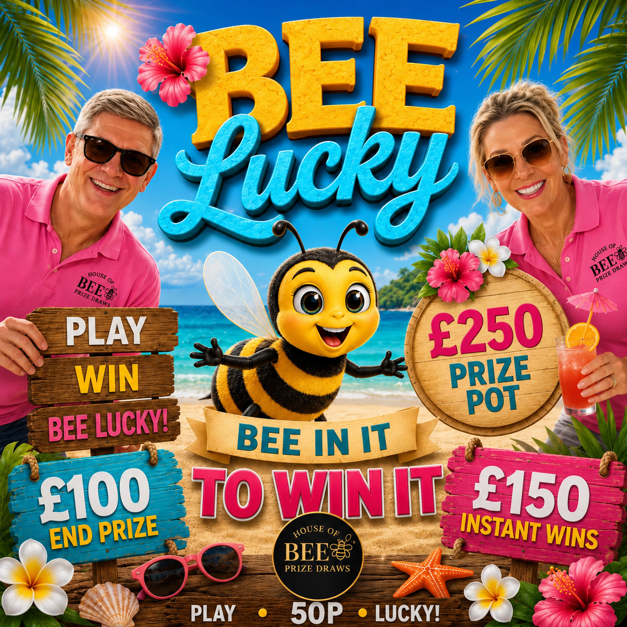 Bee Lucky - £250 Prize Pot - £100 End Prize