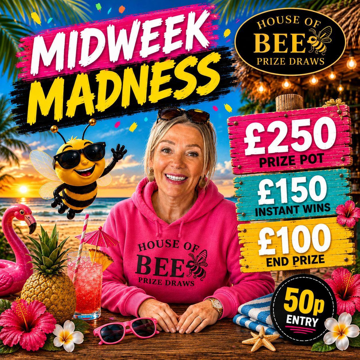 Midweek madness - £250 Prize Pot - £100 End Prize