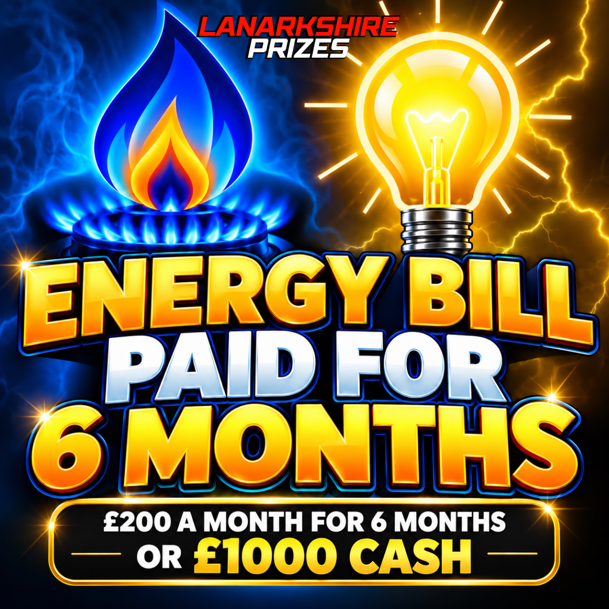 ENERGY BILL PAID FOR 6 MONTHS! | £200 A MONTH OR TAKE £1000 CASH!