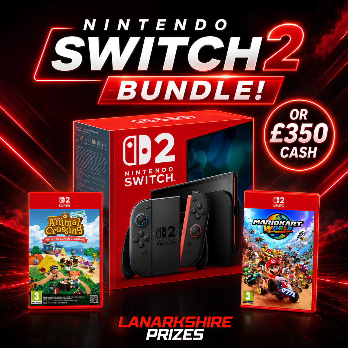 WIN A NINTENDO SWITCH 2 BUNDLE! | OR £350 CASH!