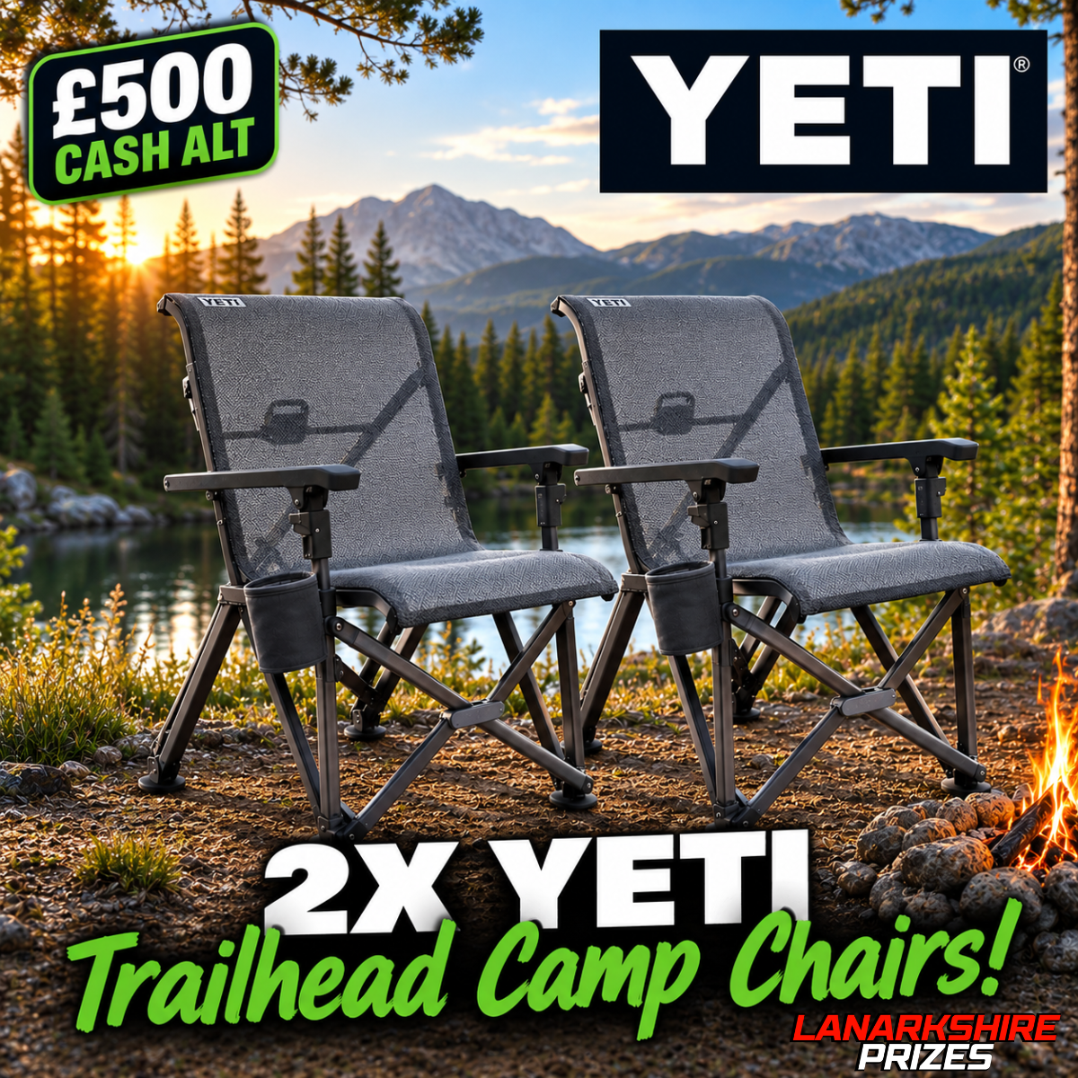WIN 2X YETI TRAILHEAD CAMP CHAIRS | OR £500 CASH!