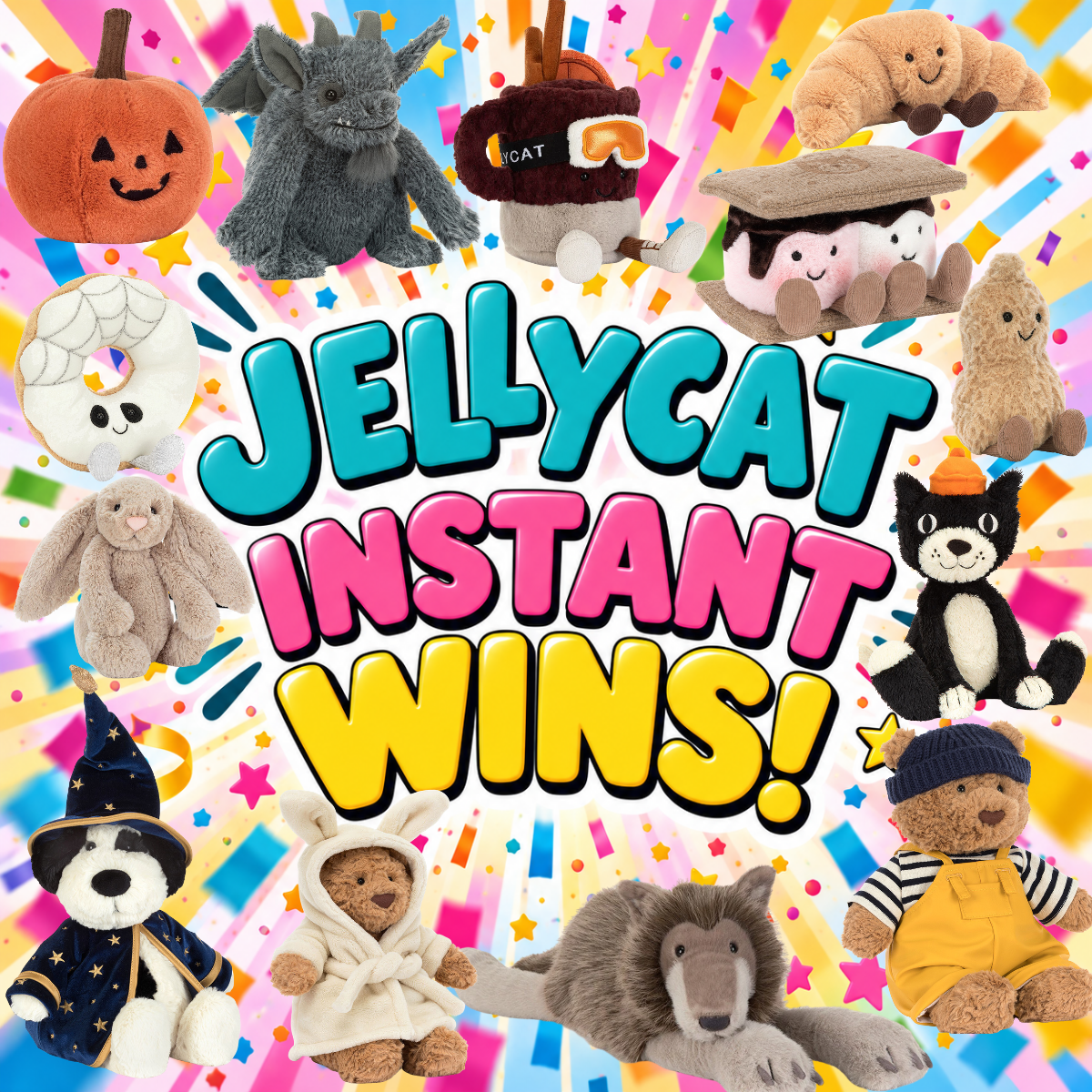 JELLYCAT INSTANT WINS! | JELLYCAT BUNDLE END PRIZE WORTH £150 - OF YOUR CHOICE!