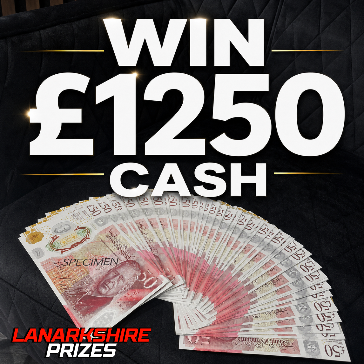 WIN £1250 CASH! - FOR 89p!