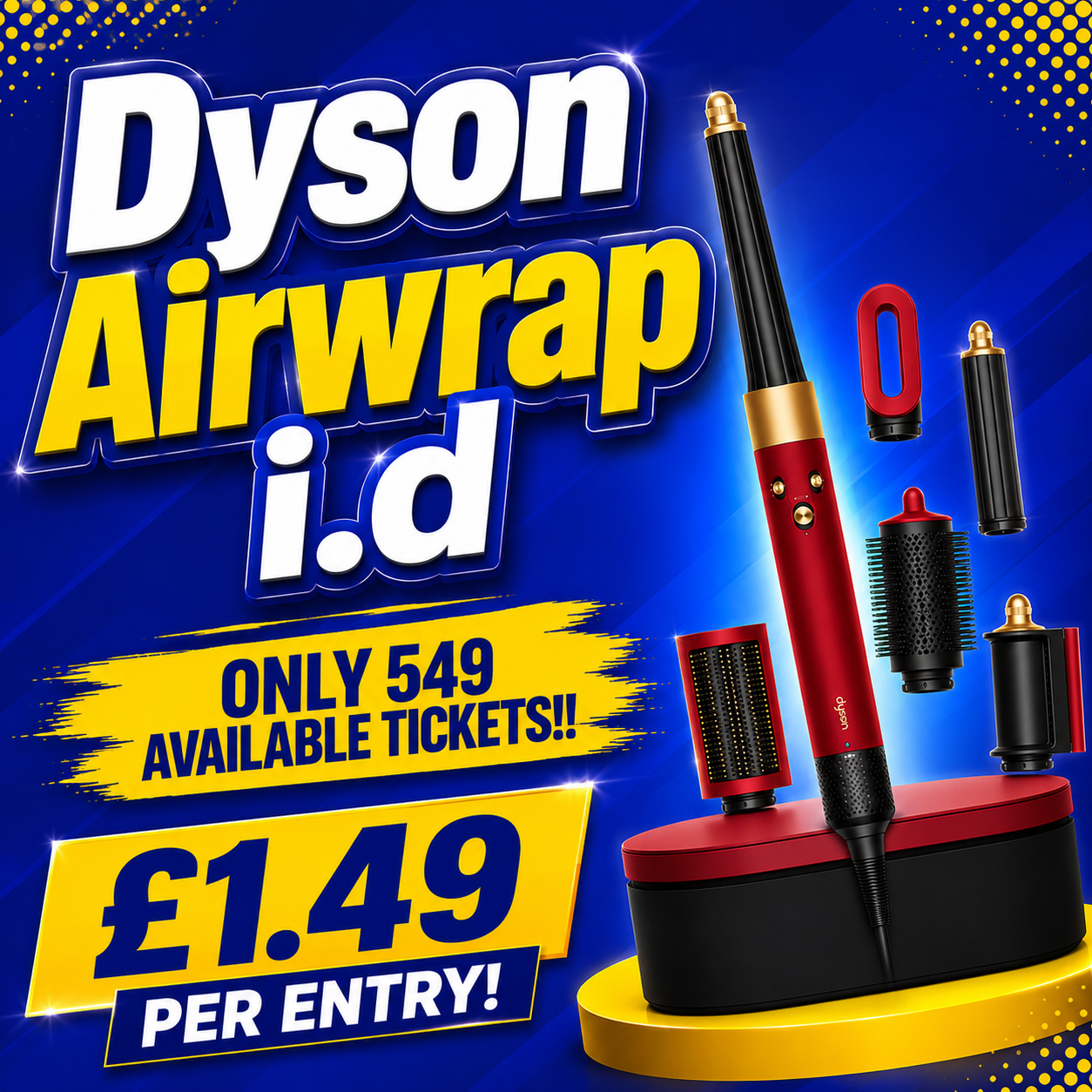 Win a Dyson Airwrap i.d. Or £375 CASH!!