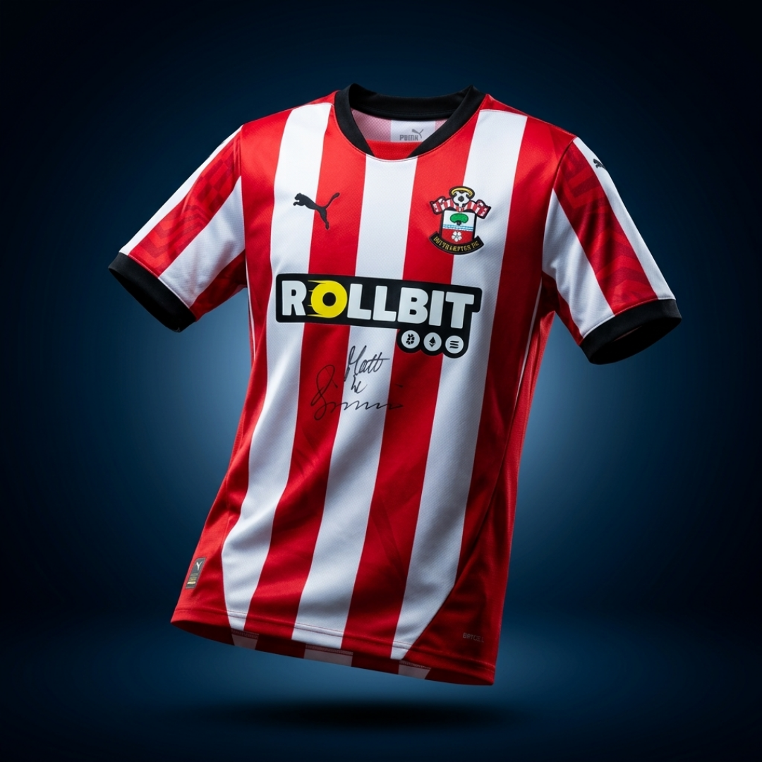 Free Entry Matt Le Tissier Signed Southampton Shirt