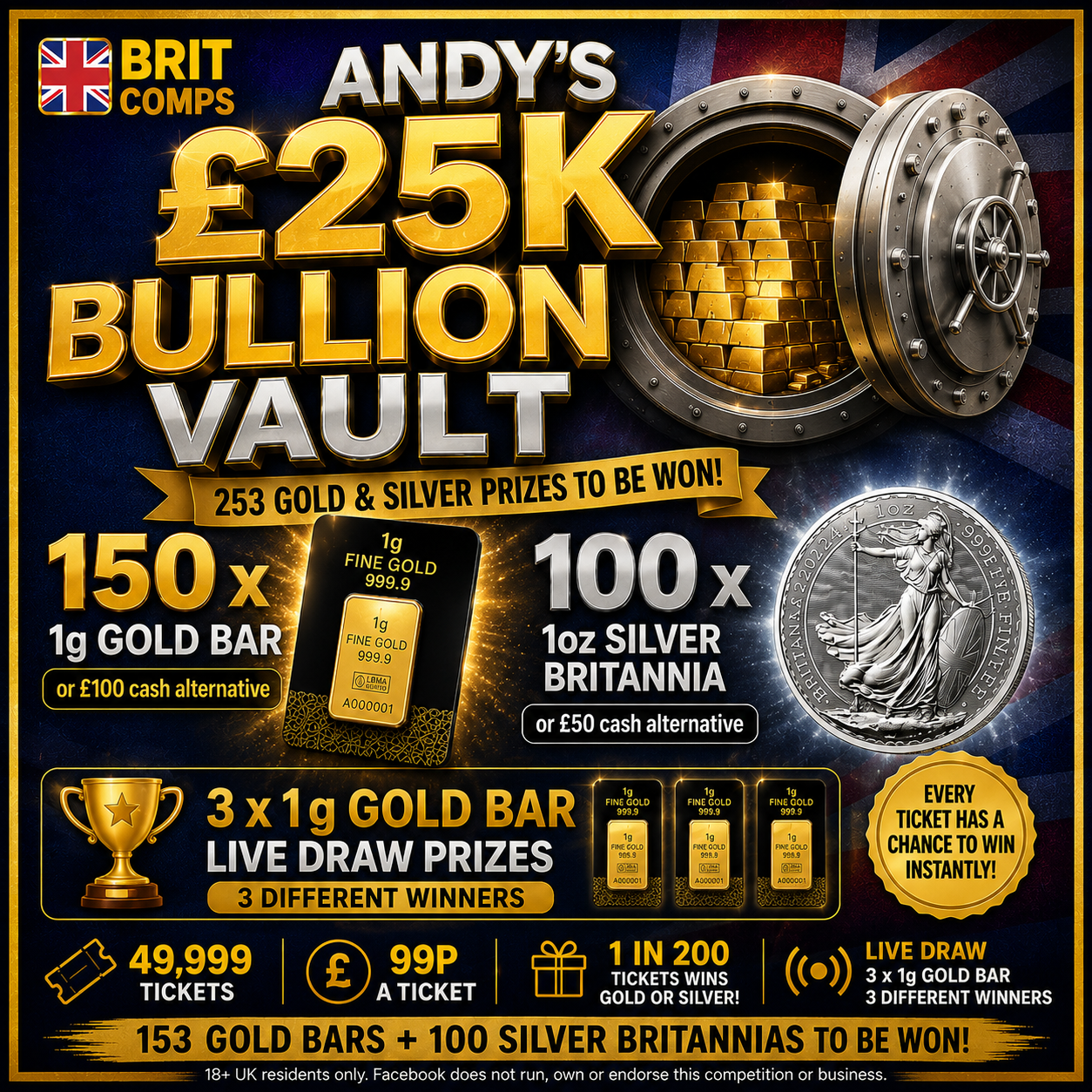 🏦 ANDY’S £25K BULLION VAULT 🏦