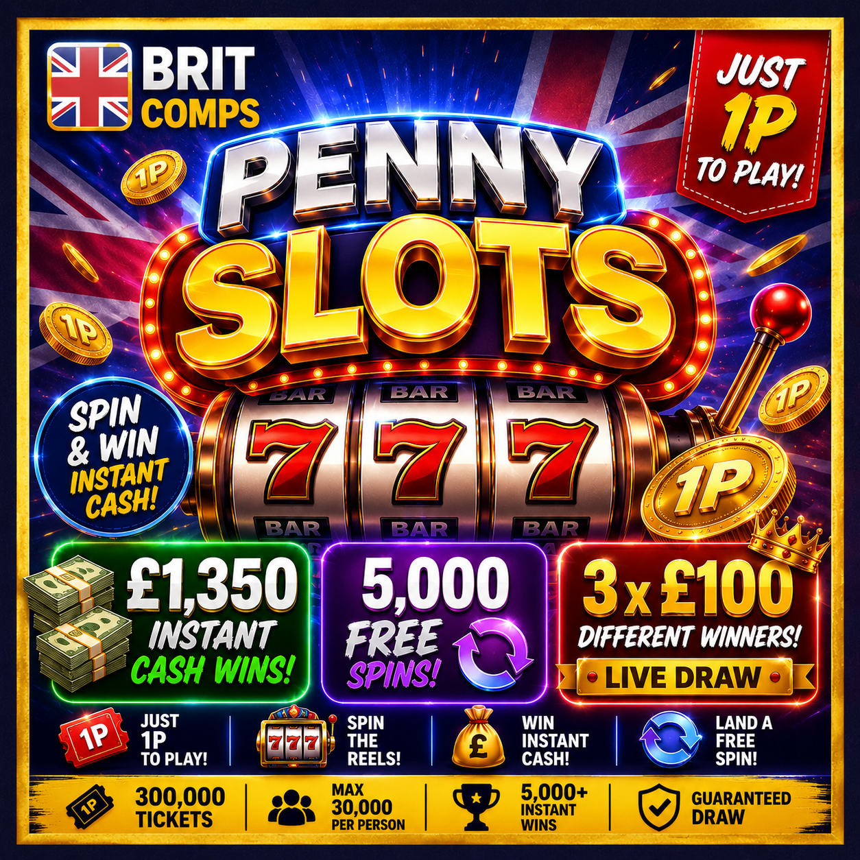 PENNY SLOTS NOW WITH 3 MAIN END PRIZES
